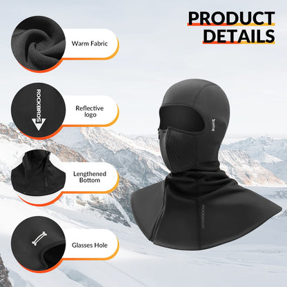 ROCKBROS Talvibalaklava-päähine 54-63cm