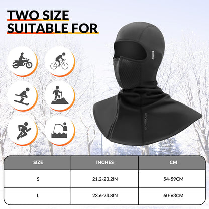 ROCKBROS Talvibalaklava-päähine 54-63cm