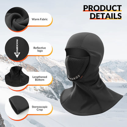 ROCKBROS Talvibalaklava-päähine 54-63cm