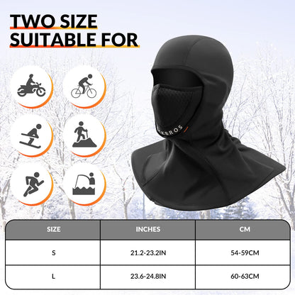 ROCKBROS Talvibalaklava-päähine 54-63cm