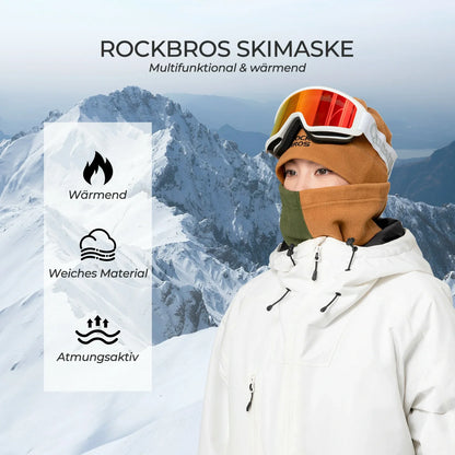 ROCKBROS Talviputkishallinta fleece kaulanlämmitin, tuulenpitävä monitoimiliina