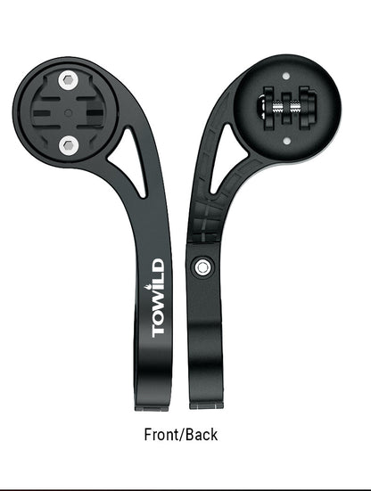 TOWILD AS90 polkupyörän ohjaustangon taskulampun jatkoteline pyörätietokoneen valolle ja GoPro GARMIN XOSS iGPSportille