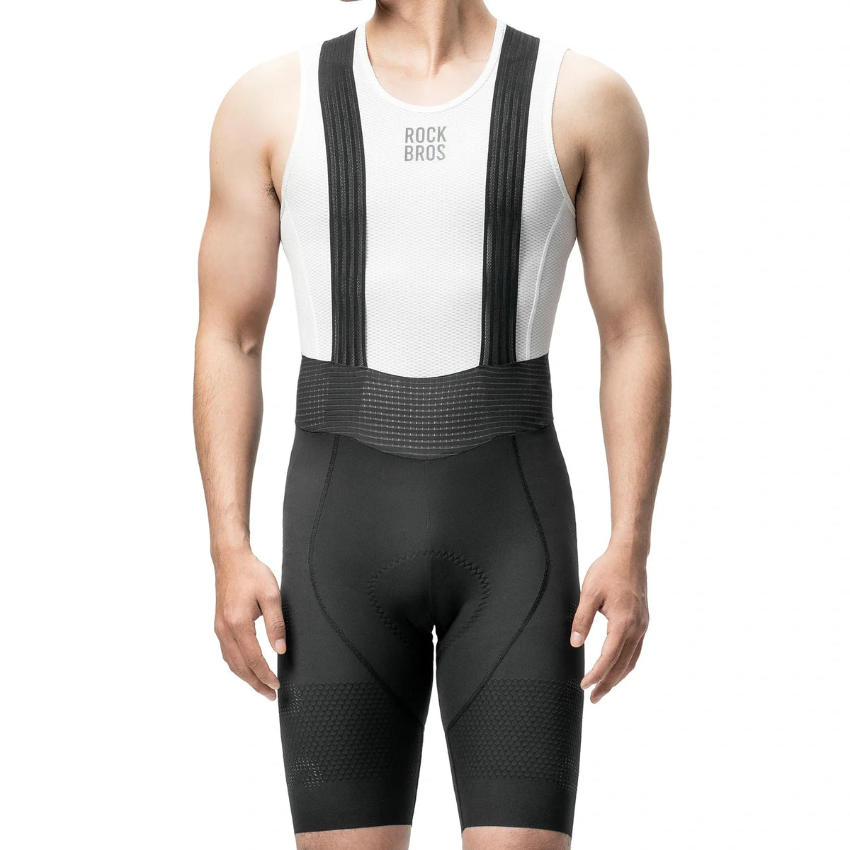 ROCKBROS Trägerhose Fahrrad Herren mit Elastisch 4D Ergonomisches Sitzpolster