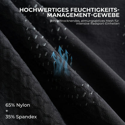 ROCKBROS Trägerhose Fahrrad Herren mit Elastisch 4D Ergonomisches Sitzpolster