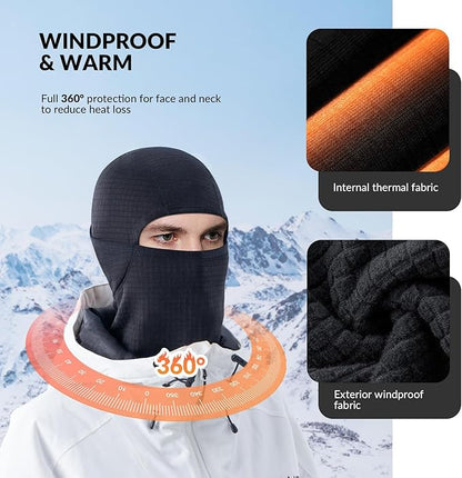 Qunature Balaclava Talvi Ski Mask Balaclava Ski Moottoripyörä Naamari Naisten/Miesten lämmin Tuulenpitävä Hengittävä Balaclava ulkourheiluun Hiihto Lumilautailu Pyöräily