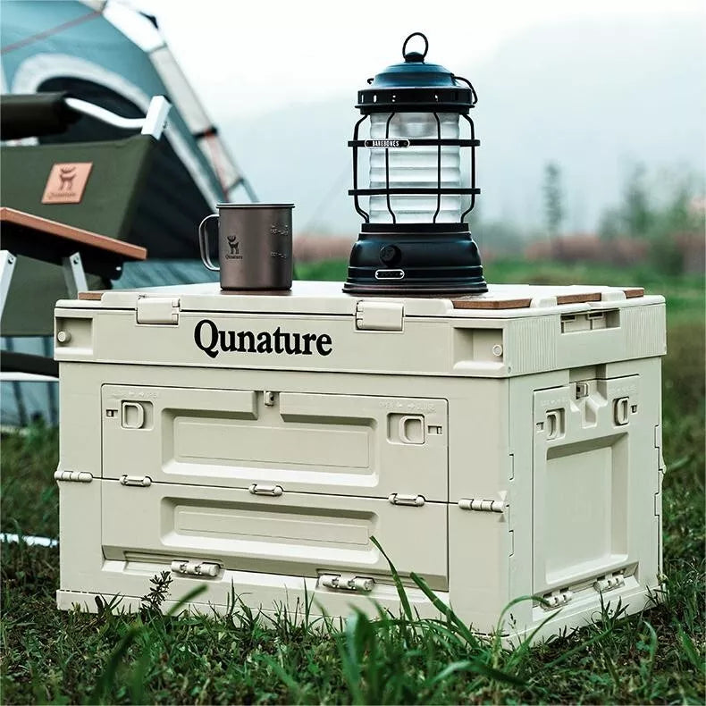 Qunature Camping Box Taitettava Järjestäjä Camping Box Säilytyslaatikko 26/55/60L