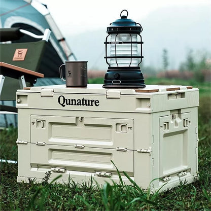 Qunature Camping Box Taitettava Järjestäjä Camping Box Säilytyslaatikko 26/55/60L