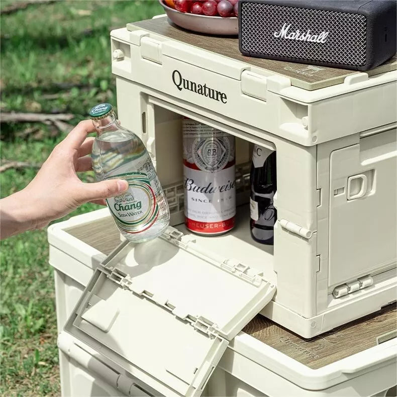 Qunature Camping Box Taitettava Järjestäjä Camping Box Säilytyslaatikko 26/55/60L