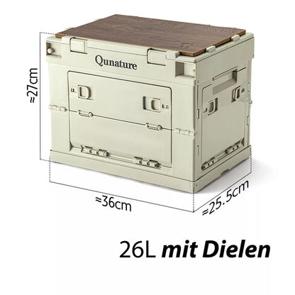 Qunature Camping Box Taitettava Järjestäjä Camping Box Säilytyslaatikko 26/55/60L