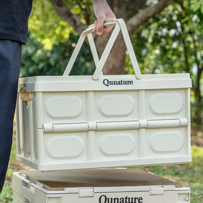 Qunature Camping Box Taitettava Järjestäjä Camping Box Säilytyslaatikko 26/55/60L
