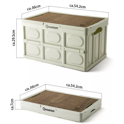 Qunature Camping Box Taitettava Järjestäjä Camping Box Säilytyslaatikko 26/55/60L