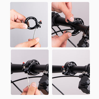 100dB piilotettu polkupyörän soittokello, sateenkestävä ja ruostumaton, ROCKBROS