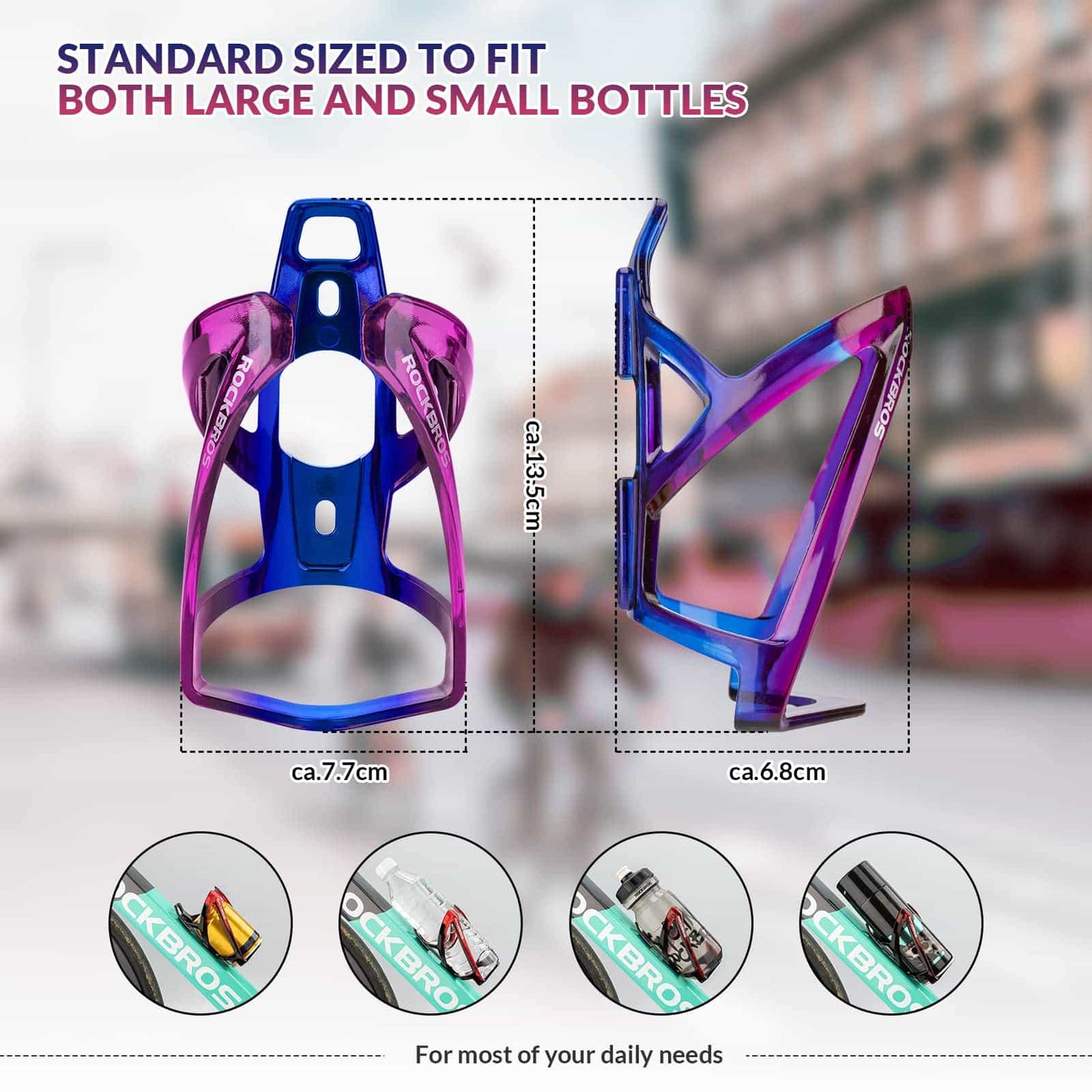 35 g kevyt PC-polkupyörän pulloteline ROCKBROS