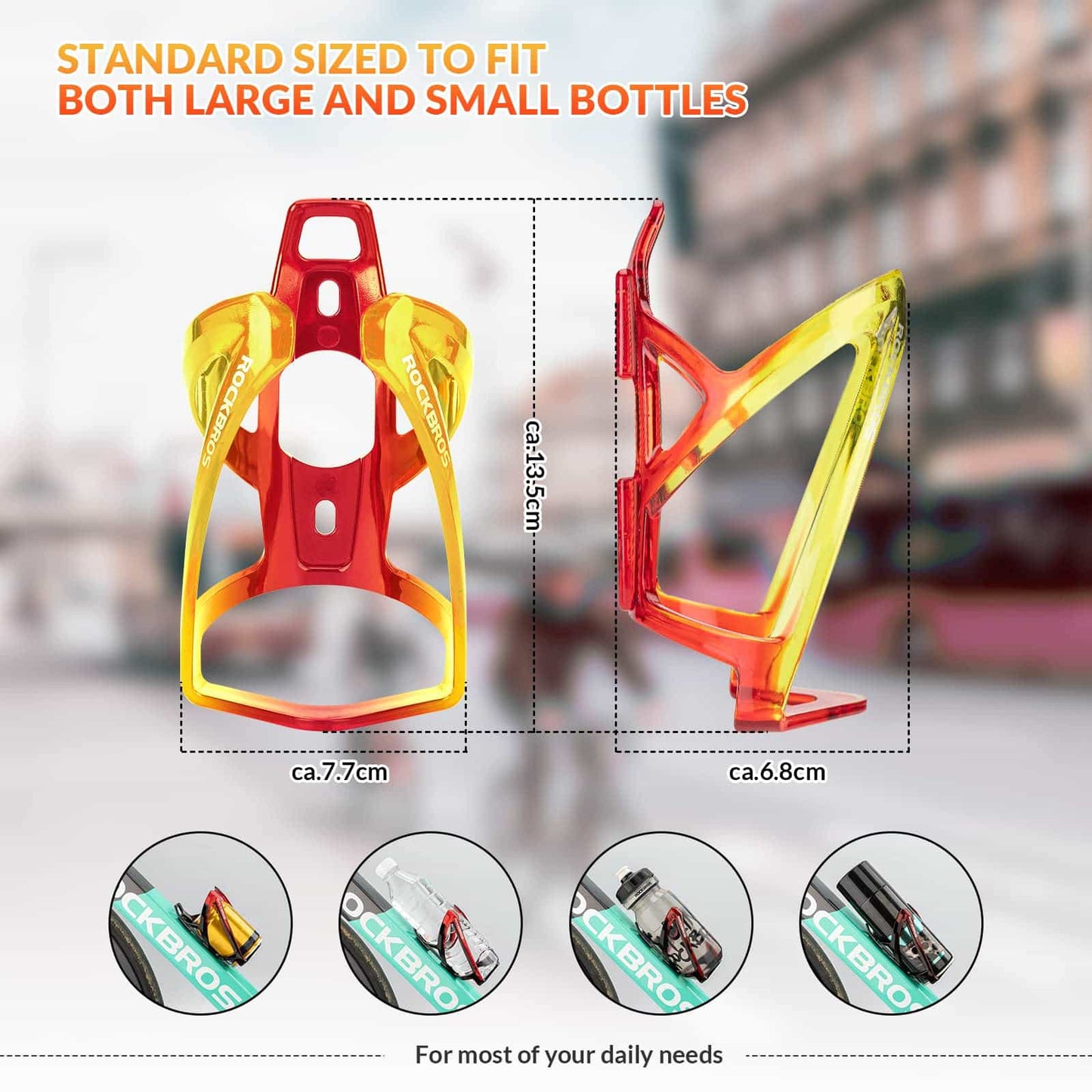 35 g kevyt PC-polkupyörän pulloteline ROCKBROS