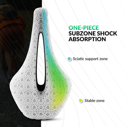 3D-tulostettu hiilikuituinen maantiepyörän satula, ultrakevyt, iskuja vaimentava, ergonominen, ROCKBROS