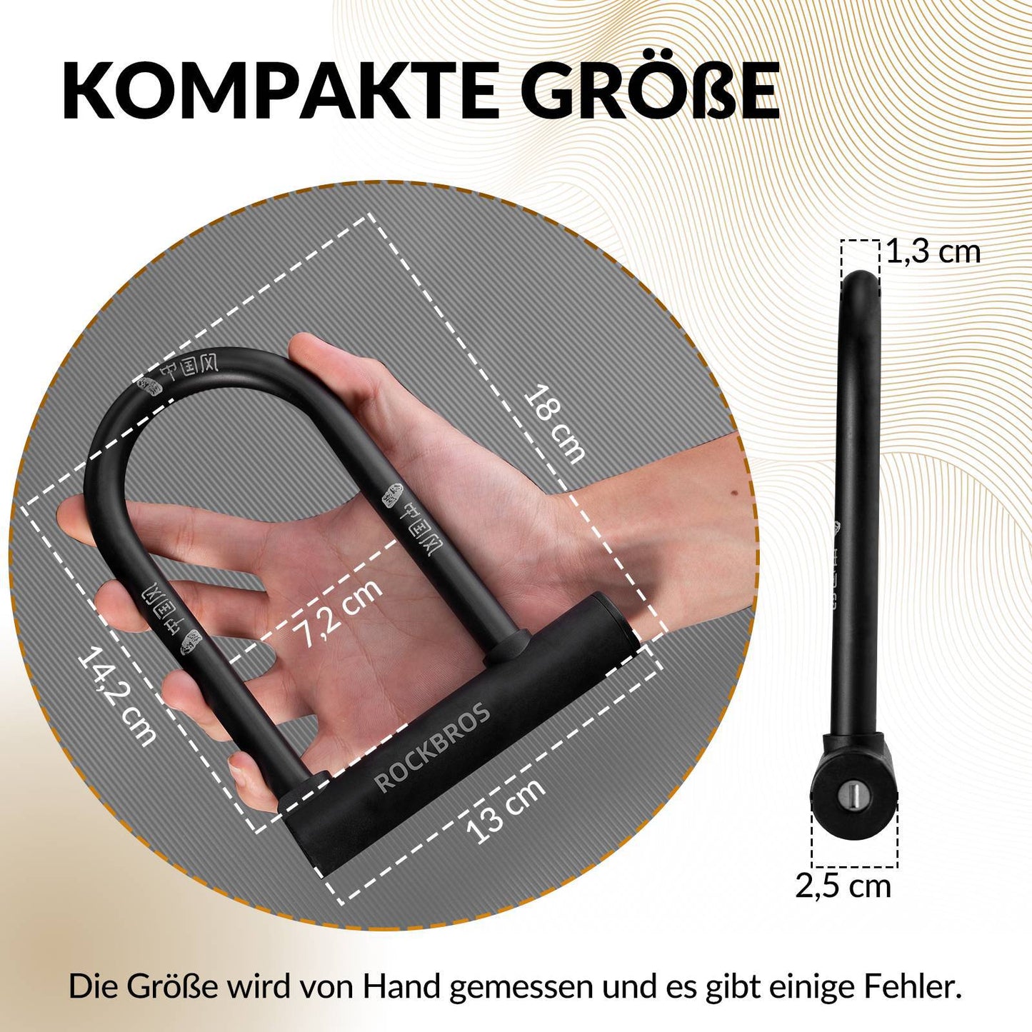 U-lukko polkupyörän lukko, erittäin turvalliset lukot, vedenpitävät ROCKBROS