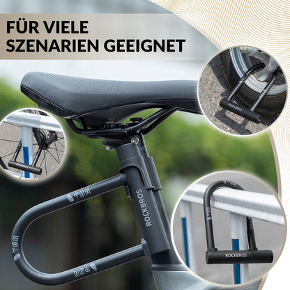 U-lukko polkupyörän lukko, erittäin turvalliset lukot, vedenpitävät ROCKBROS