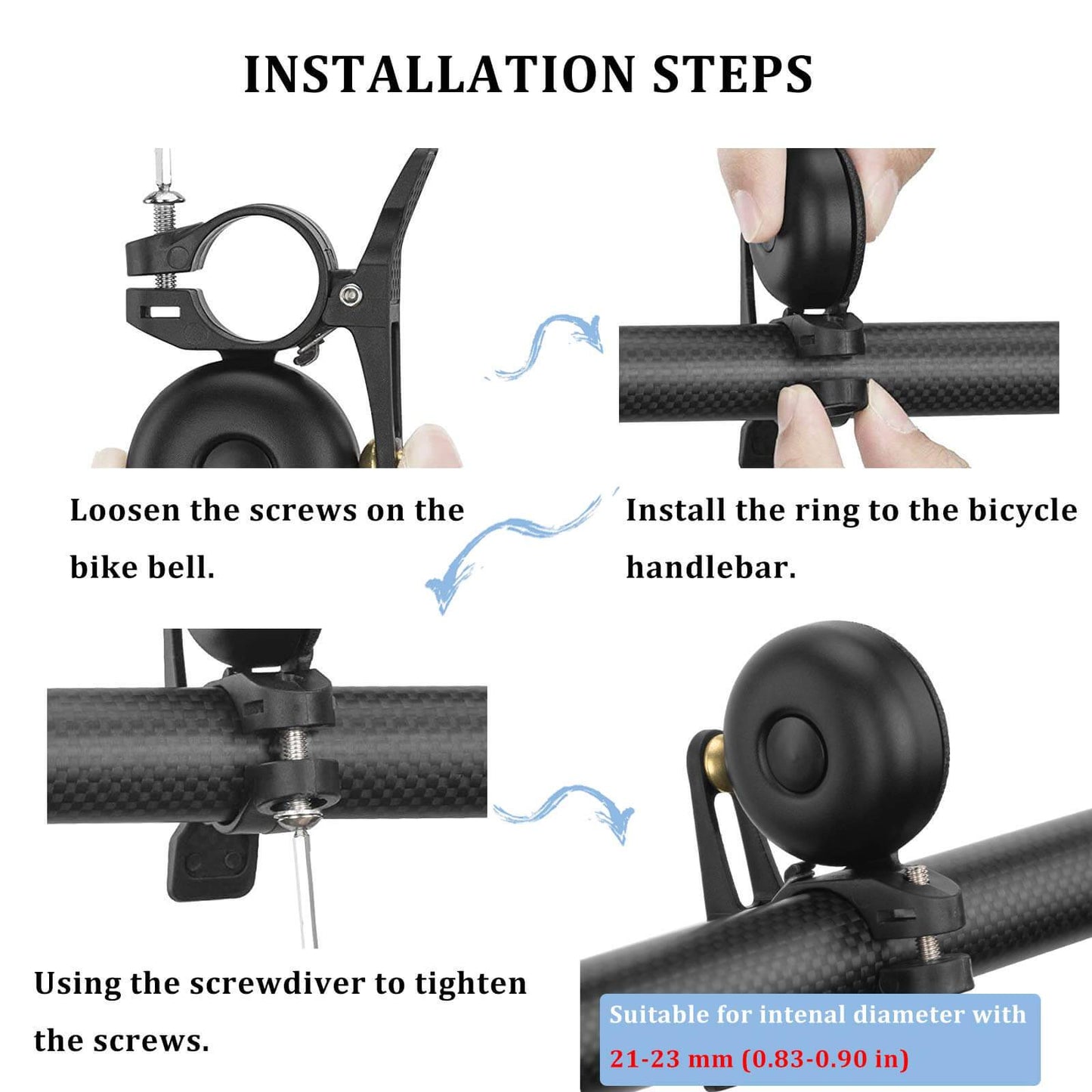 Klassinen messinkinen polkupyörän kello Mini polkupyörän kellot 1-2 Soittoääni ROCKBROS