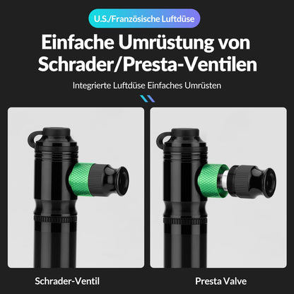 CO2 polkupyörän pumppu 110 PSI alumiininen minipumppu musta ROCKBROS