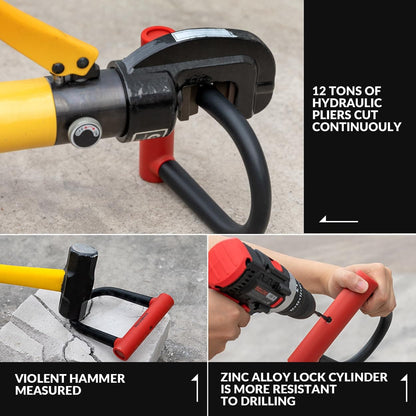 ROCKBROS-metalliseos U-lukko polkupyöriin ja moottoripyöriin