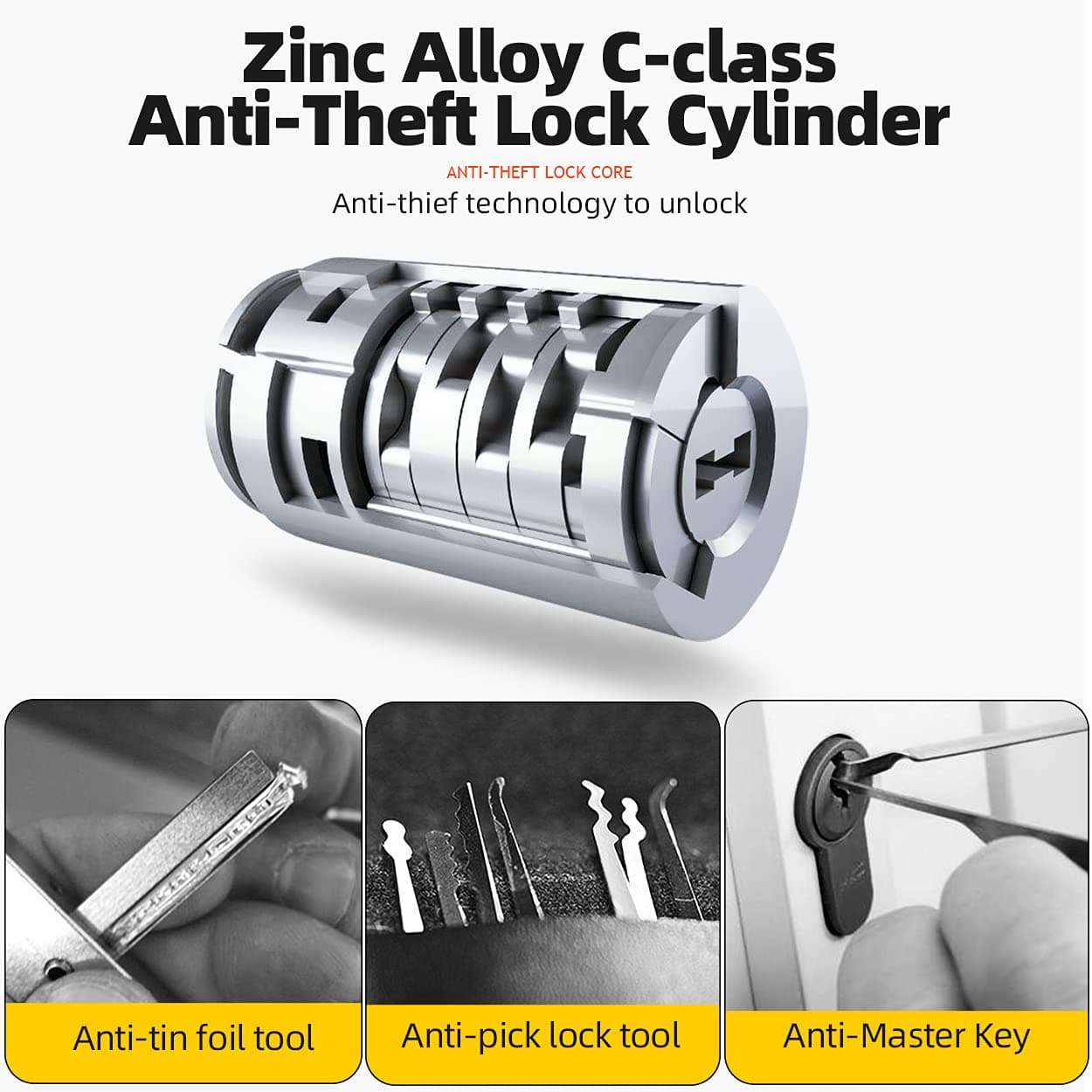 ROCKBROS-metalliseos U-lukko polkupyöriin ja moottoripyöriin