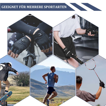 Pyöräilyhanskat naisille ja miehille, puolisormipyöräilyhanskat ROCKBROS