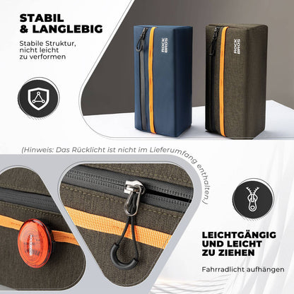 Polkupyörän ohjaustankolaukku, polkupyörälaukku, polkupyöräkori, 6 väriä, noin 1,3 l, ROCKBROS