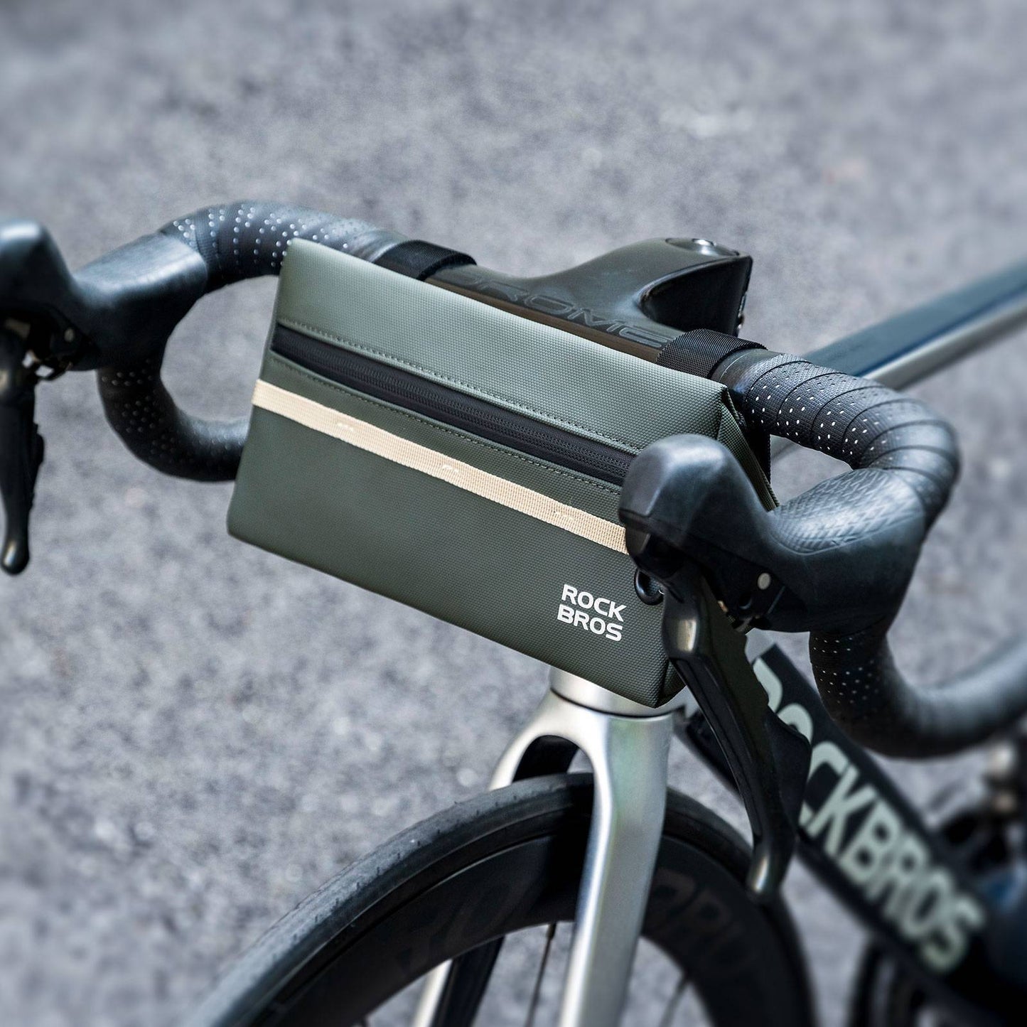 Polkupyörän ohjaustankolaukku, polkupyörälaukku, polkupyöräkori, 6 väriä, noin 1,3 l, ROCKBROS