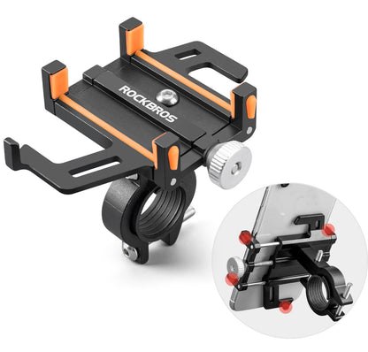 Polkupyörän/moottoripyörän puhelinteline 360° kääntyvällä pidikkeellä ROCKBROS
