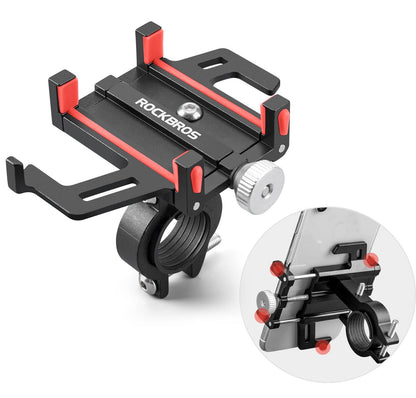 Polkupyörän/moottoripyörän puhelinteline 360° kääntyvällä pidikkeellä ROCKBROS