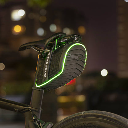 Polkupyörän satulalaukut, työkalulaukku heijastavilla nauhoilla, 1L, ROCKBROS