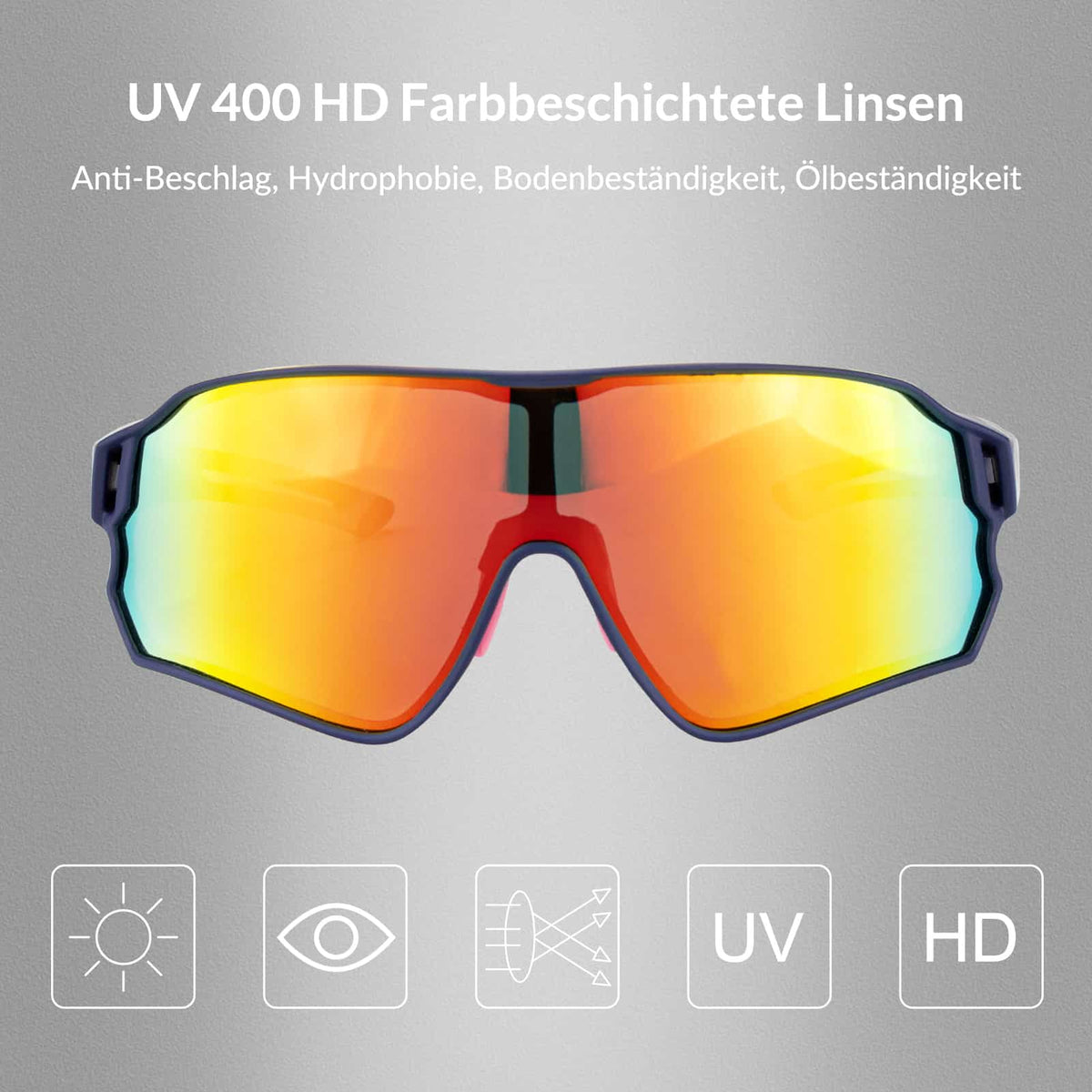 ROCKBROS Polarisoitut urheilulasit pyöräilijoille (UV-suoja)