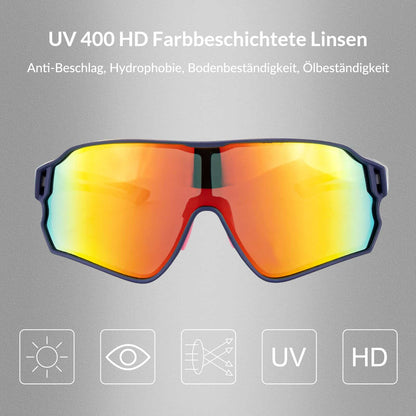 ROCKBROS Polarisoitut urheilulasit pyöräilijoille (UV-suoja)