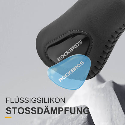 Nahkaiset polkupyörän kahvat ohjaustankoihin, joiden halkaisija on 22,2 mm, ROCKBROS