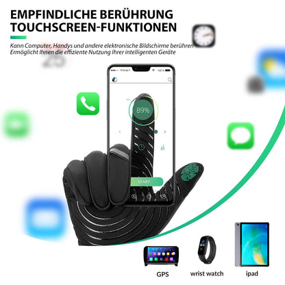 Pyöräilyhanskat kosketusnäytöllä, lämpimät talvihanskat S-XL ROCKBROS