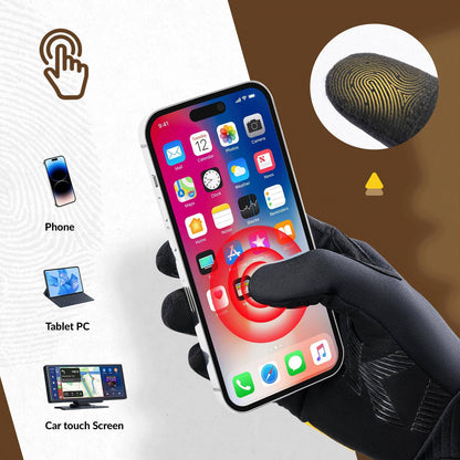 Pyöräilyhanskat Lämpimät tuulenpitävät kokosormiset urheiluhanskat ROCKBROS