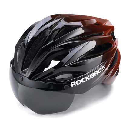ROCKBROS pyöräkypärä Magneettinen irrotettava MTB-kypärä visiirillä
