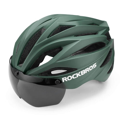 ROCKBROS pyöräkypärä Magneettinen irrotettava MTB-kypärä visiirillä
