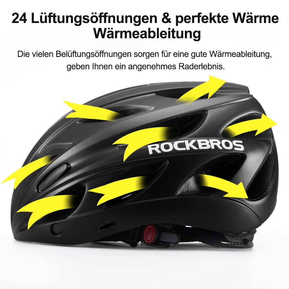 ROCKBROS pyöräkypärä integroidulla irrotettavalla magneettisilmälasilla & visiirillä