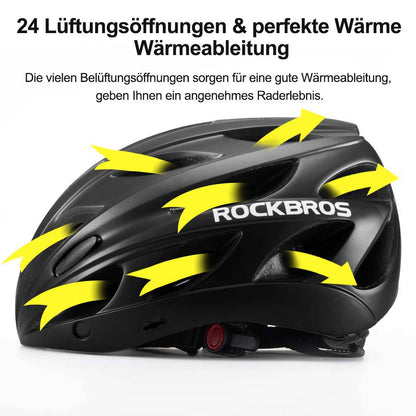 ROCKBROS pyöräkypärä integroidulla irrotettavalla magneettisilmälasilla & visiirillä