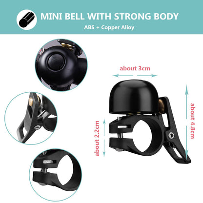 Retro polkupyörän soittokello, maastopyörän soittokello, ruostumatonta terästä, äänekäs, klassinen, ROCKBROS