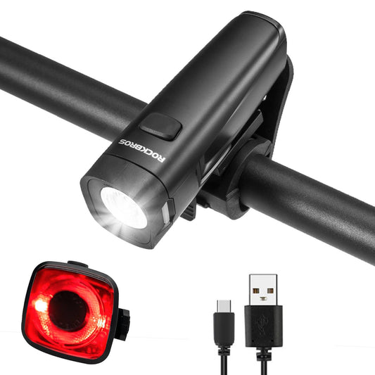 Polkupyörän valosarja, polkupyörän lamppu, sisältää taka- ja etuvalon, ROCKBROS