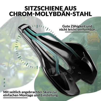 Ergonominen polkupyörän satula, hengittävä polkupyörän istuin, 14,5 * 25 cm, ROCKBROS