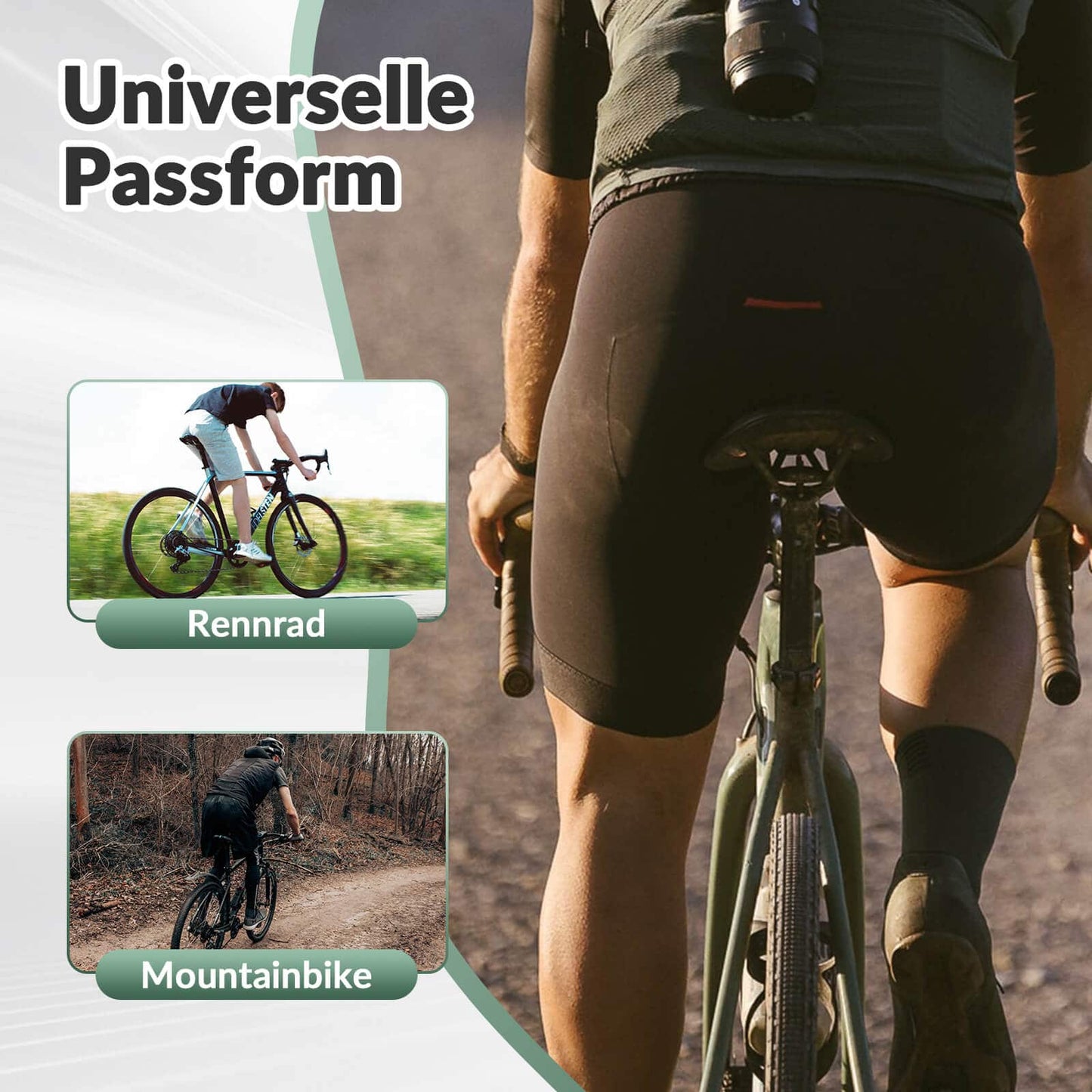 Ergonominen polkupyörän satula, hengittävä polkupyörän istuin, 14,5 * 25 cm, ROCKBROS