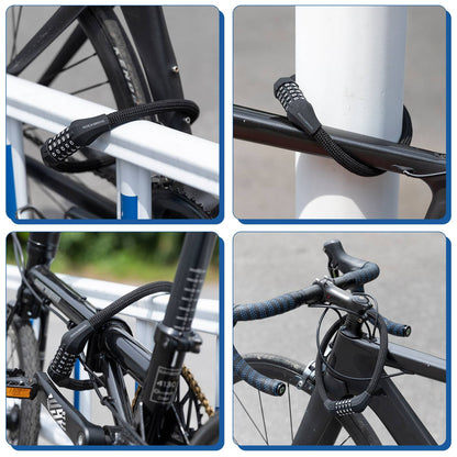 5-numeroinen yhdistelmä polkupyörän lukko ROCKBROS