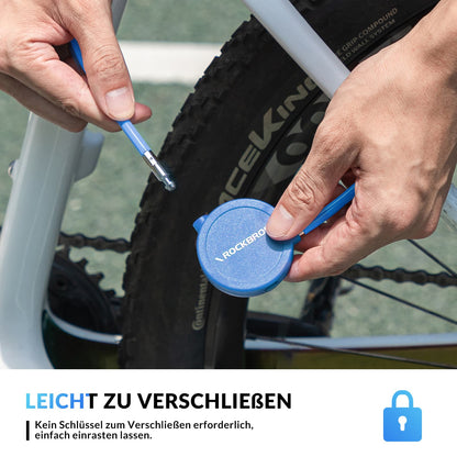 Lasten polkupyörän lukko 69 cm, 2 avainta, ROCKBROS