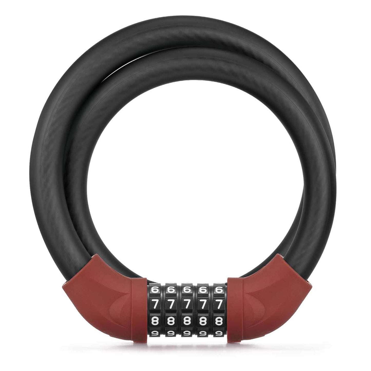 Polkupyörän lukko, vaijerilukko, yhdistelmälukko 5-numeroisella koodilla, ROCKBROS