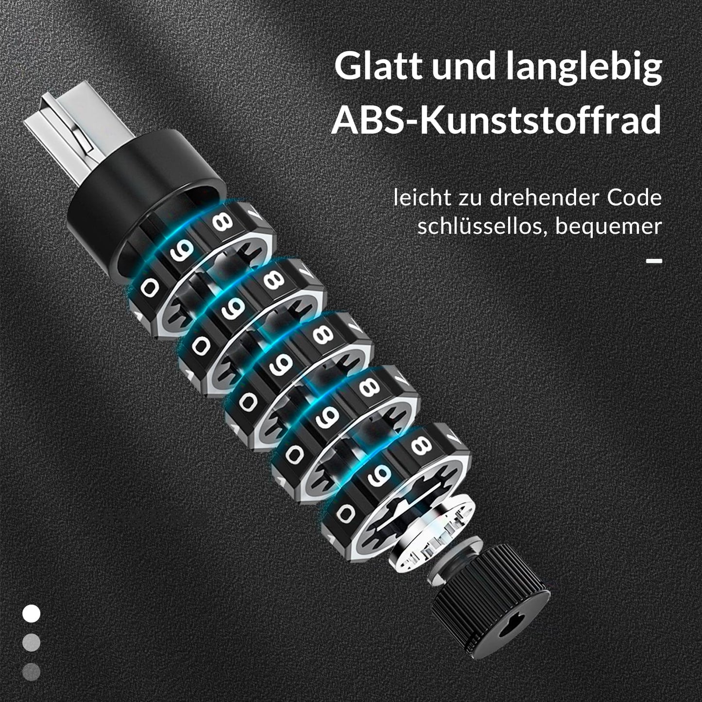 Polkupyörän lukon yhdistelmälukko 19 mm paksu ROCKBROS