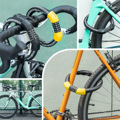 Polkupyörän lukon yhdistelmälukko 19 mm paksu ROCKBROS