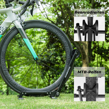 Taittuva alumiininen polkupyöräteline, yksipuolinen polkupyöräteline, ROCKBROS